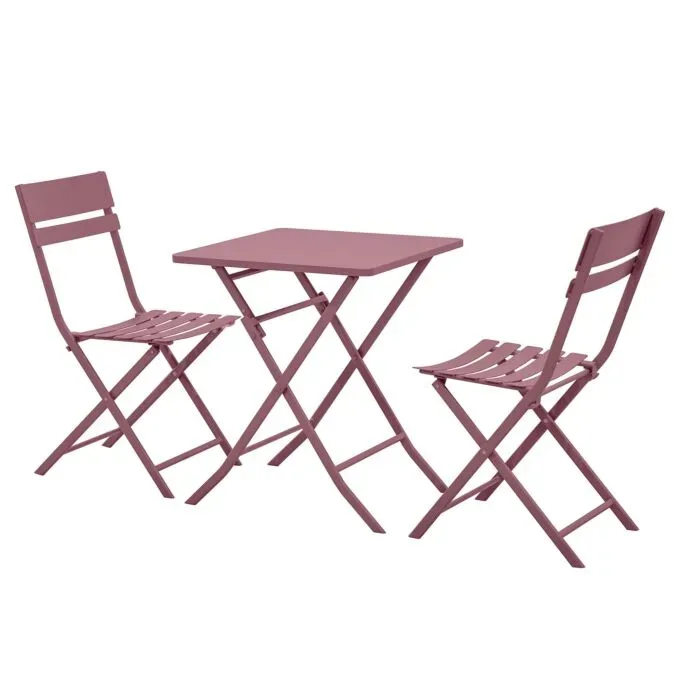 Bistro-Set faltbar fuchsia