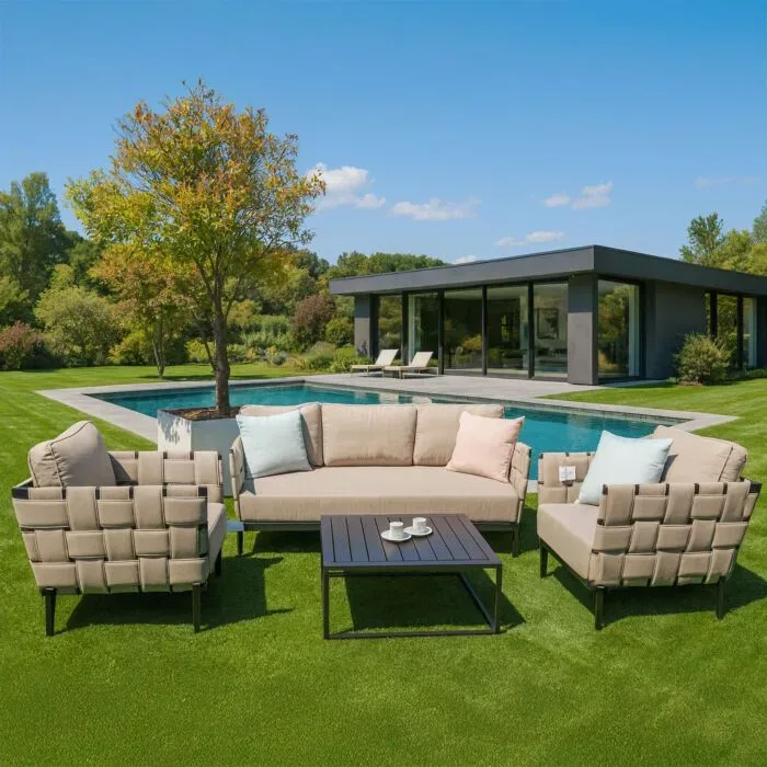 Gartenlounge Diamond, 3-teilig