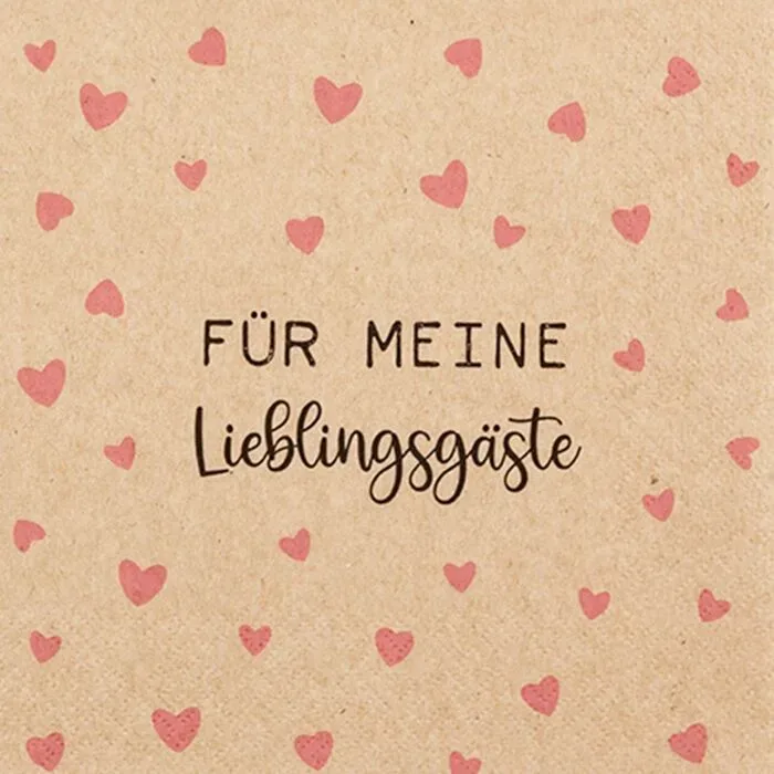 Servietten Meine Lieblingsgäste