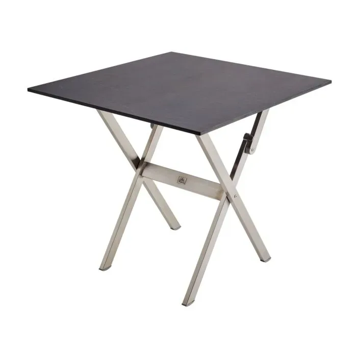 Balkon-Klapptisch Edelstahl 79 x 79 cm