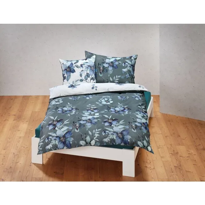 Bettwäsche mit trendigem Blumendessin – Duvetbezug – 200x210 cm