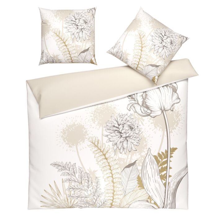 Elegante Bettwäsche mit floralen Mustern ? Kissenbezug ? 50x70 cm
