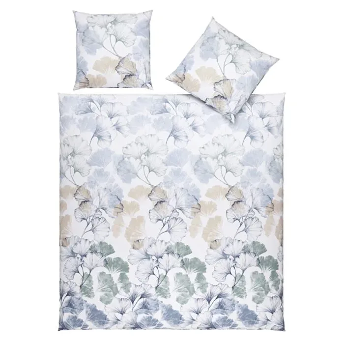 Bettwäsche mit elegantem Ginkgo-Design – Duvetbezug – 240x240 cm