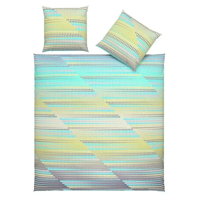 Bettwäsche mit grafischem Streifenmuster – 65x65 cm