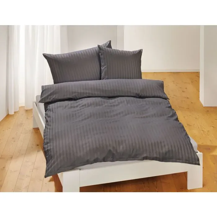 Living Home - Bio Organic Cotton Kissenbezug, 50 x 70 cm, Gewittergrau