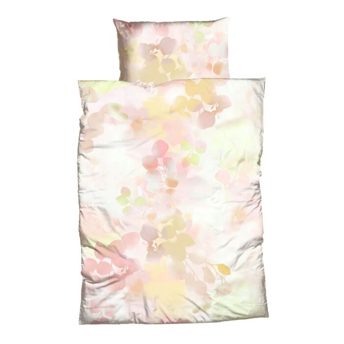 Bettwäsche mit Blumenmuster in Pastell ? Kissenbezug ? 65x65 cm
