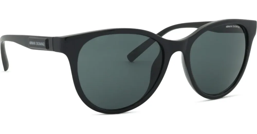Luxottica Fashion Brillen Vertriebs GmbH Armani Exchange 0AX4144SU Damen-Sonnenbrille Vollrand Cat Eye Acetat Spritzguss-Gestell, Schwarz