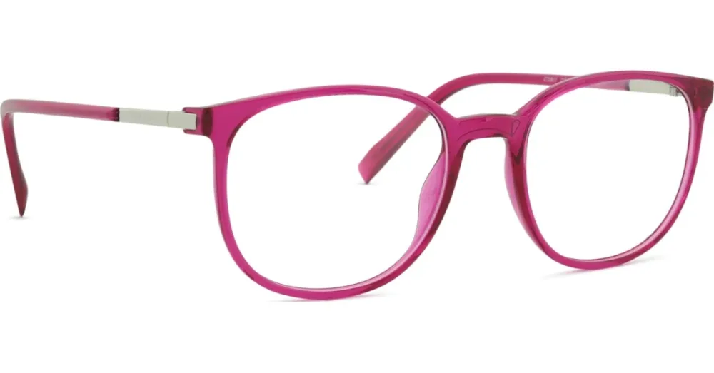 Charmant GmbH Europe Esprit 33517 Damen-Brille inkl. Gläser Vollrand Rund Kunststoff-Gestell 51/19/140, Rot