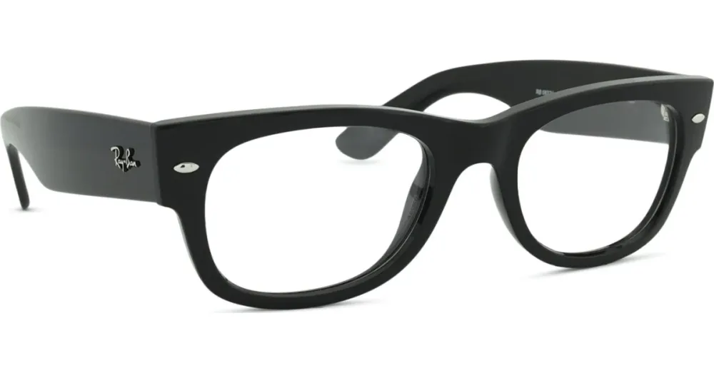 Luxottica Fashion Brillen Vertriebs GmbH Ray-Ban RX0832V MEGA WAYFARER II Unisex-Brille inkl. Gläser Vollrand Quadratisch Kunststoff-Gestell 52/21/145, Schwarz