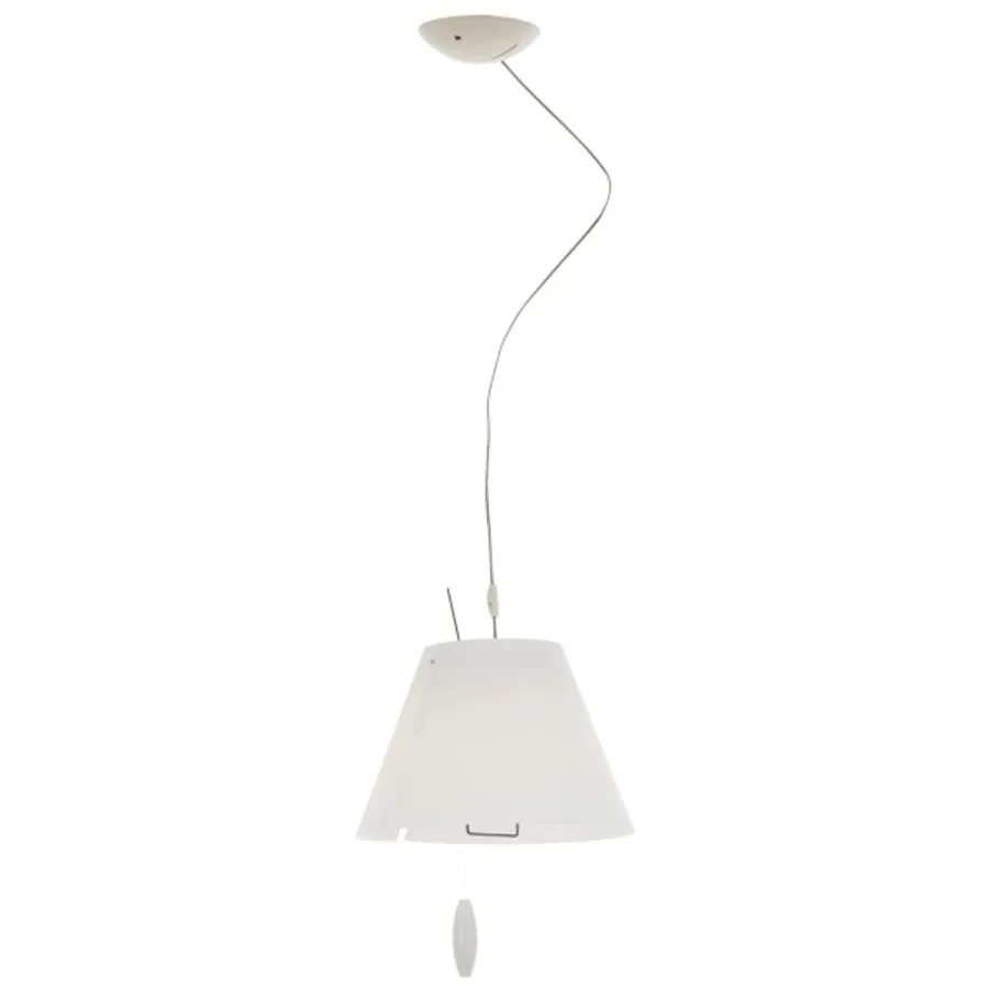Luceplan Pendellampe Costanza Weiss Kunststoff 26 cm 17 cm - Material: Polycarbonat - Pendellampe