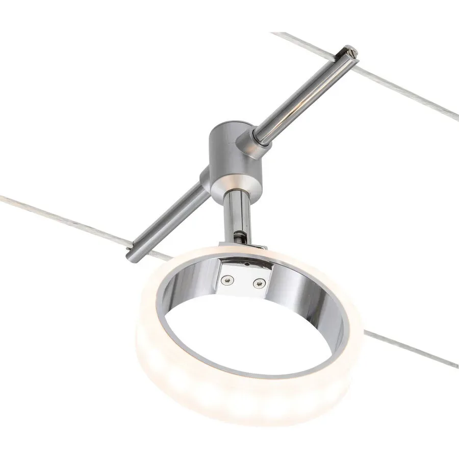 System Oria Silber Kunststoff/Metall 18 cm 10 cm - LED - Lichtfarbe: Warmweiss - Material: Metall/Kunststoff - System- LED Energiesparlampe