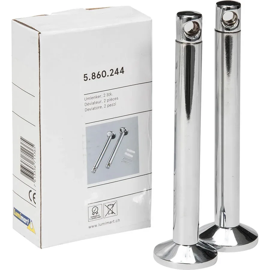 System Pole Grau Metall - Farbe: chrom - System