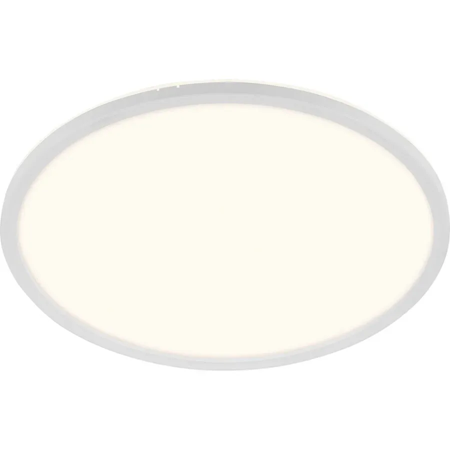 Deckenlampe Bresso Weiss Kunststoff 42 cm 3 cm - LED - Lichtfarbe: Helles Neutralweiss - Deckenlampe- LED Energiesparlampe