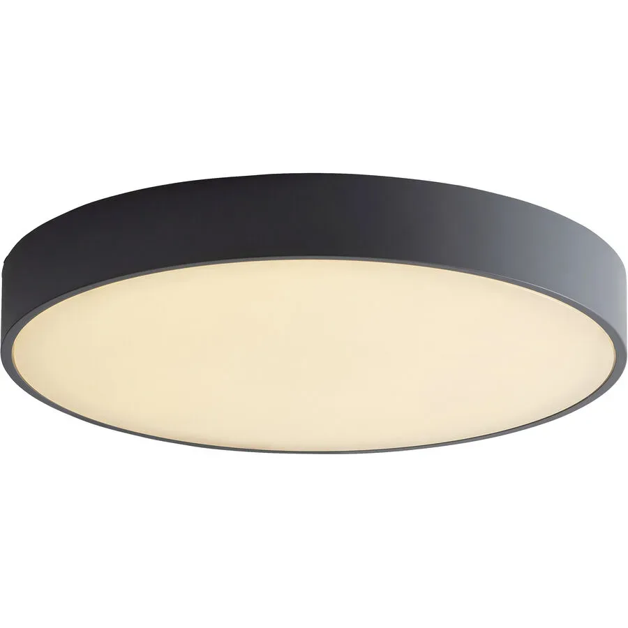 Deckenlampe Samona Grau Kunststoff 30 cm 5 cm - LED - Lichtfarbe: Extra warmweiss - Deckenlampe- LED Energiesparlampe