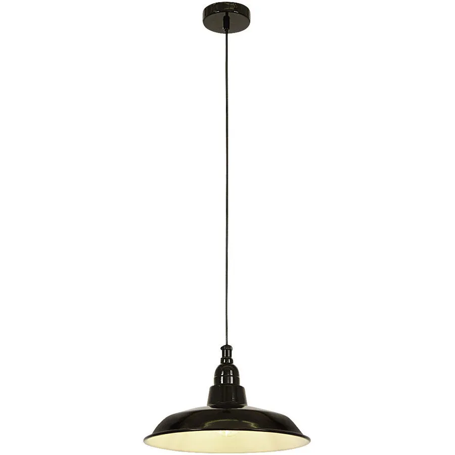 Pendellampe Mella Schwarz Metall 30 cm 120 cm - Pendellampe