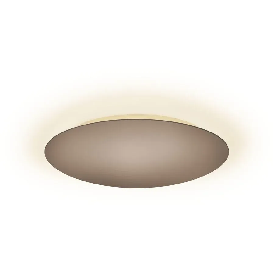 Escale Deckenlampe Blade Braun/Grau Aluminium 44 cm 4 cm - Farbe: taupe - LED - Lichtfarbe: Extra warmweiss - Deckenlampe- LED Energiesparlampe