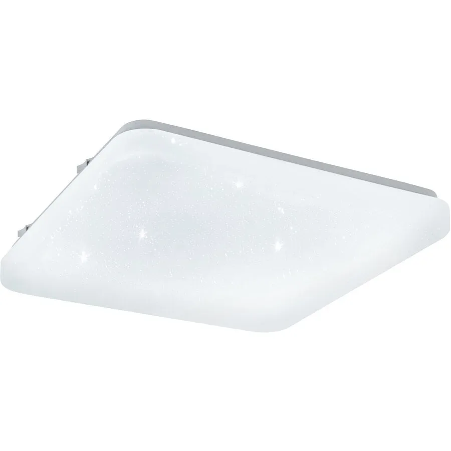 Eglo Deckenlampe Frania-S Transparent Stahl/Kunststoff 28 cm 7 cm - Farbe: glas - LED - Lichtfarbe: Warmweiss - Material: Kunststoff/Stahl -