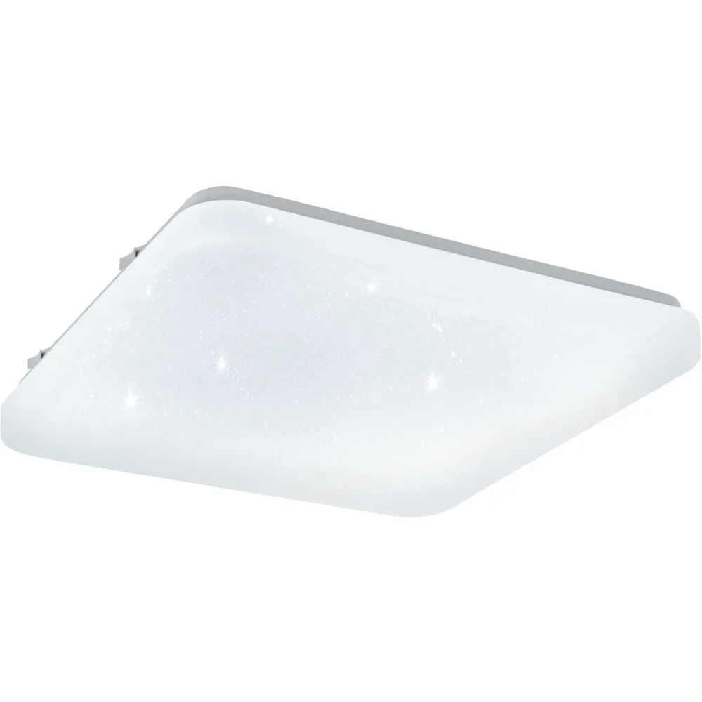 Eglo Deckenlampe Frania-S Transparent Stahl/Kunststoff 28 cm 7 cm - Farbe: glas - LED - Lichtfarbe: Warmweiss - Material: Kunststoff/Stahl -