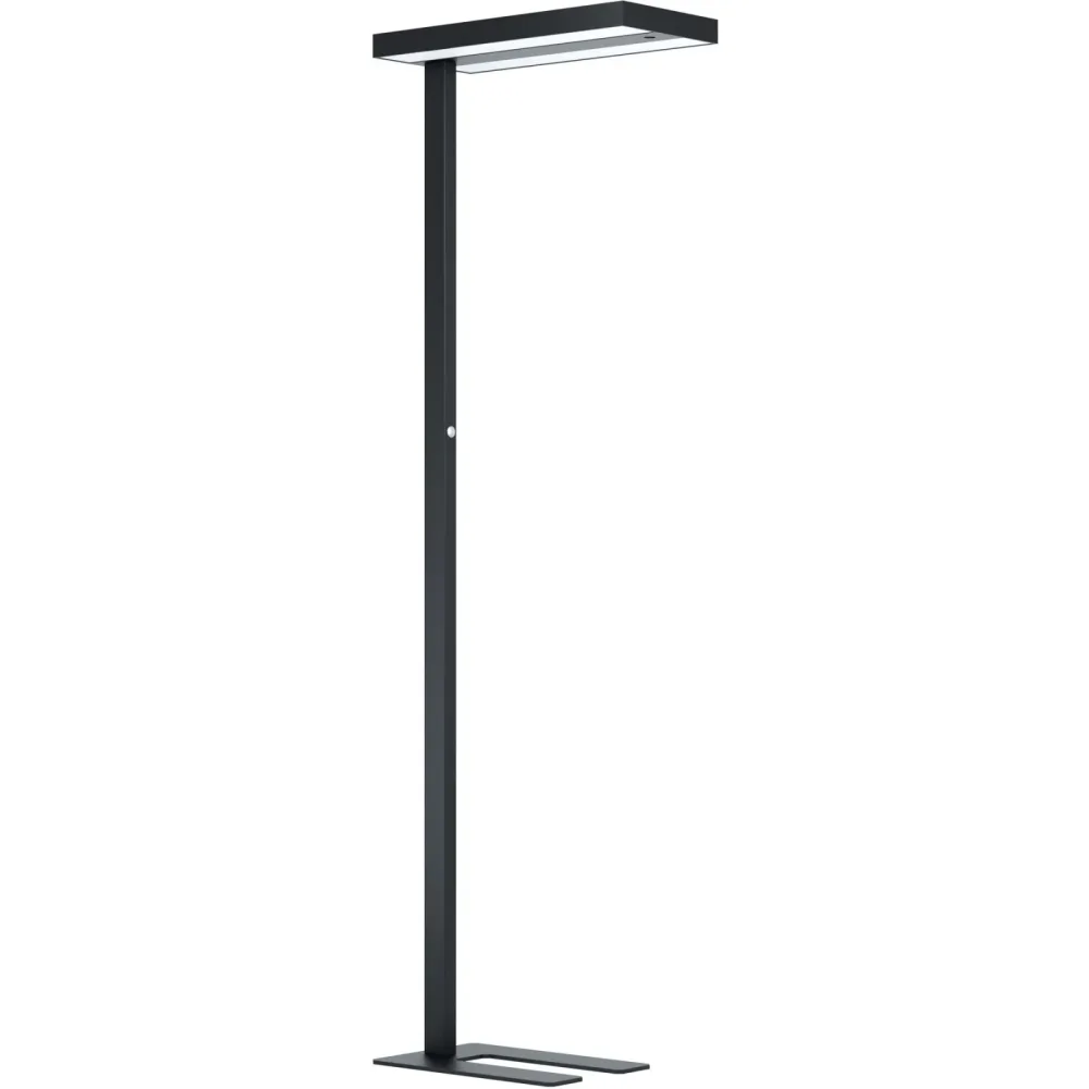 Eglo Stehlampe Garabella Weiss Aluminium/Kunststoff 28 cm 196 cm - Farbe: schwarz - LED - Lichtfarbe: Helles Neutralweiss - Stehlampe- LED