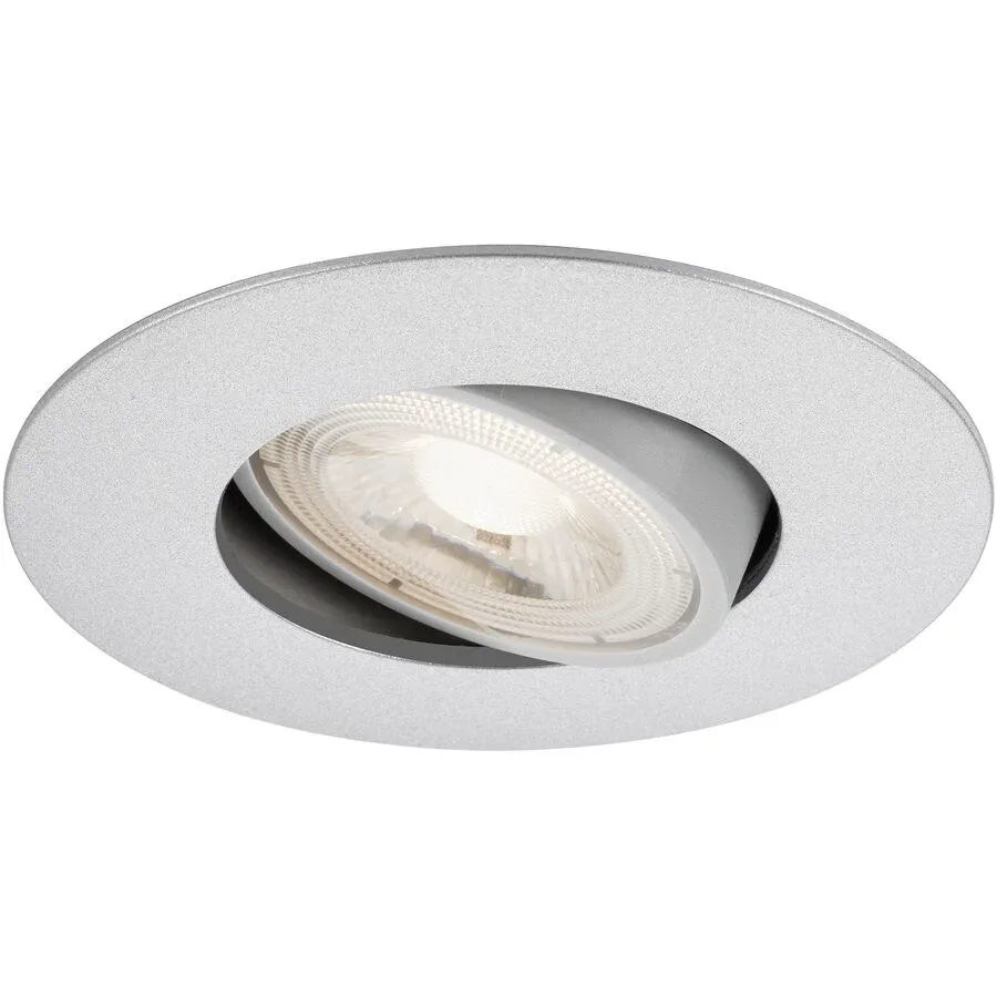 Einbaustrahler Marano Grau Kunststoff 9 cm 2.4 cm - LED - Lichtfarbe: Warmweiss - Einbaustrahler- LED Energiesparlampe