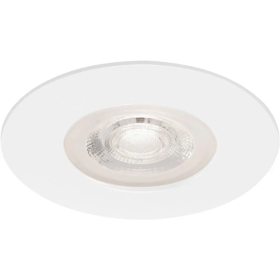 Einbaustrahler Marano Weiss Kunststoff 9 cm 2.5 cm - LED - Lichtfarbe: Warmweiss - Einbaustrahler- LED Energiesparlampe