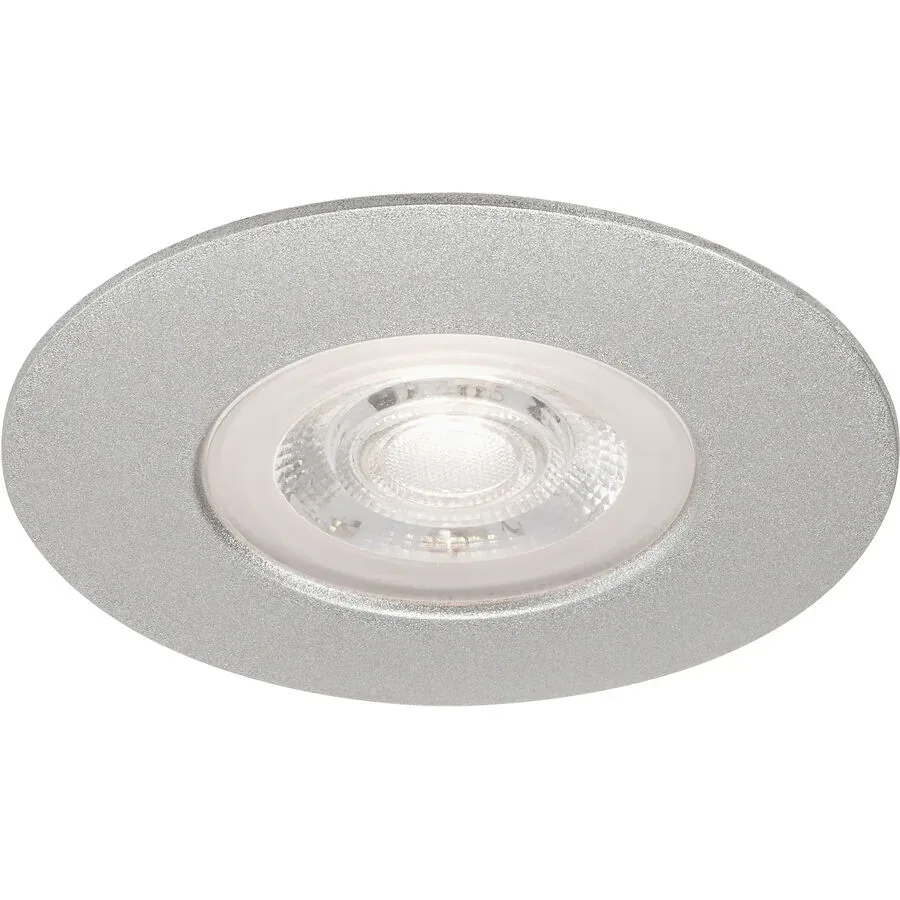 Einbaustrahler Marano Grau Kunststoff 9 cm 2.5 cm - LED - Lichtfarbe: Warmweiss - Einbaustrahler- LED Energiesparlampe