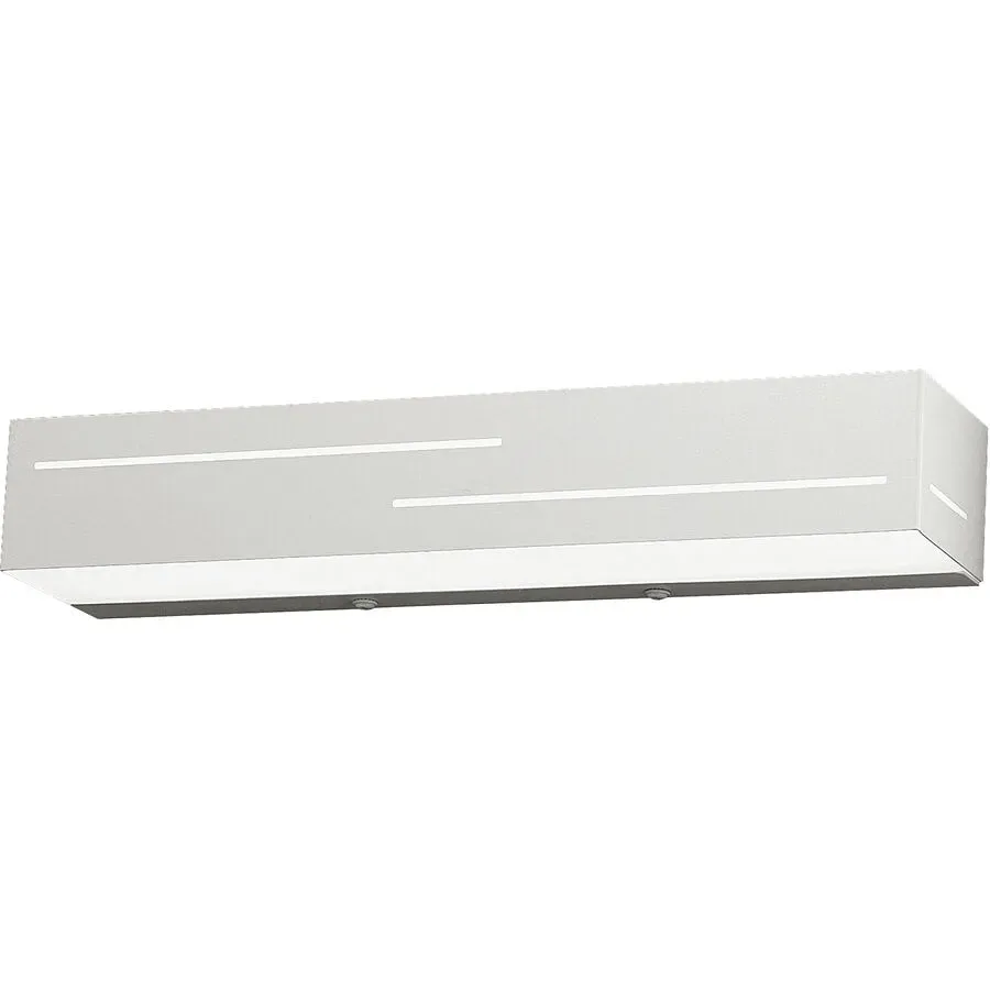 Wandlampe Berzano Weiss Metall 31 cm 5 cm - LED - Lichtfarbe: Warmweiss - Wandlampe- LED Energiesparlampe