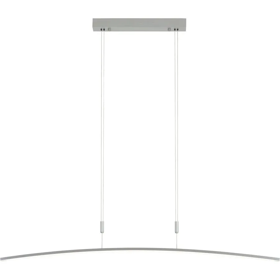 Bopp Pendellampe Divine Silber Aluminium 120 cm 140 cm - LED - Lichtfarbe: Extra warmweiss - Helles Neutralweiss - Pendellampe- LED Energiesparlampe