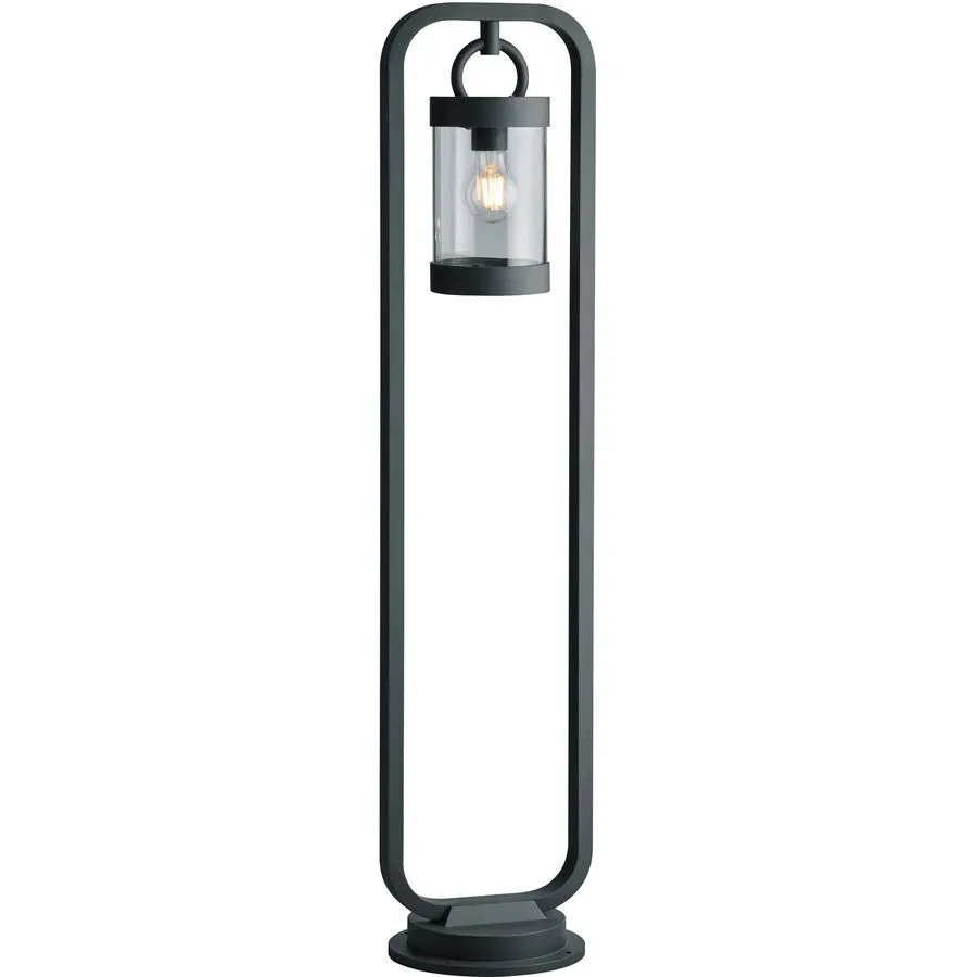 Aussenlampe Surlie Grau Aluminium 21 cm 100 cm - Farbe: anthrazit - Material: Aluguss - Aussenlampe