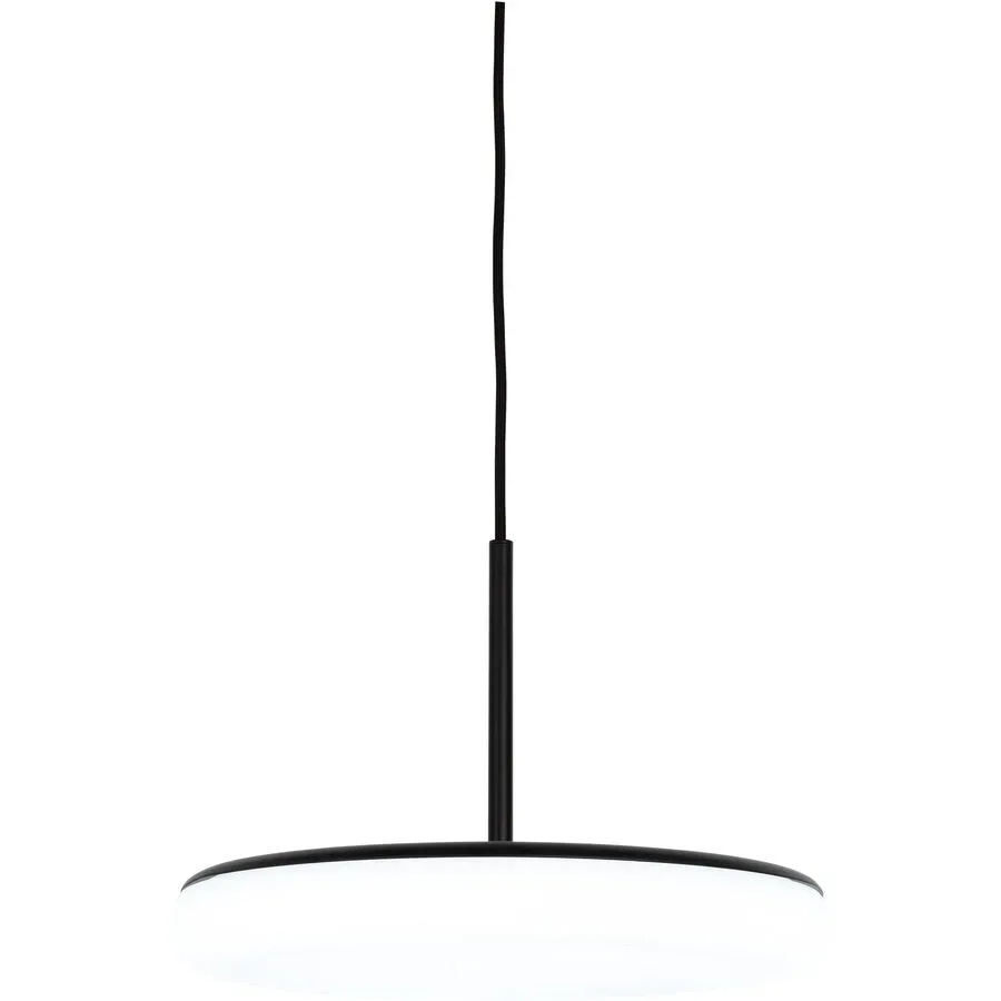 Pendellampe Lige Schwarz Kunststoff 35 cm 130 cm - LED - Lichtfarbe: Warmweiss - Kaltes Tagesweiss - Pendellampe- LED Energiesparlampe
