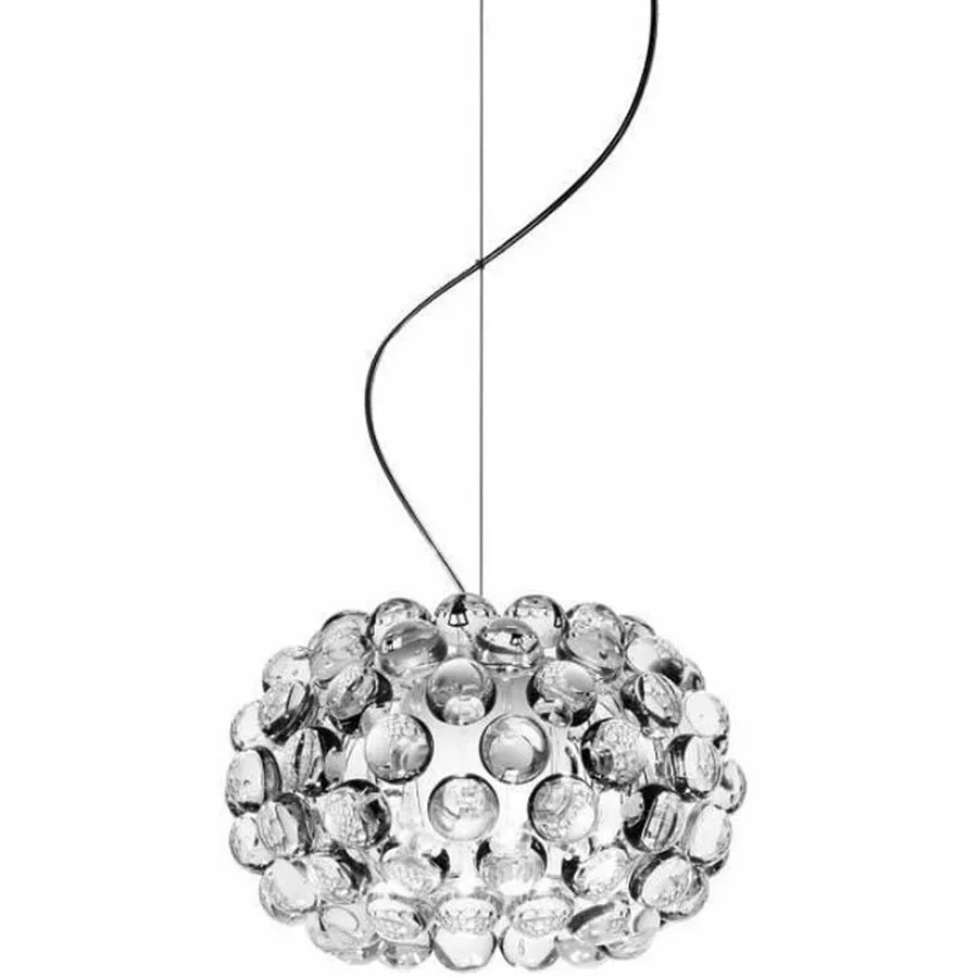Foscarini Pendellampe Caboche Transparent Kunststoff 31 cm 34 cm - LED - Lichtfarbe: Extra warmweiss - Pendellampe- LED Energiesparlampe