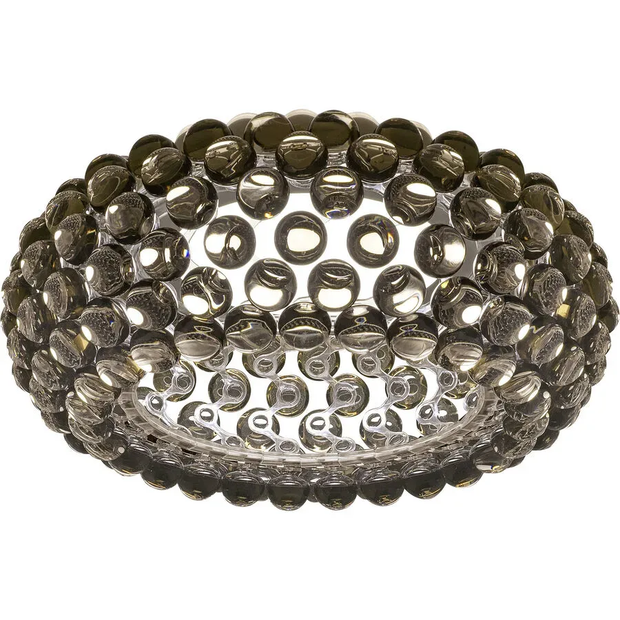 Foscarini Deckenlampe Caboche Grau Kunststoff 50 cm 19 cm - LED - Lichtfarbe: Extra warmweiss - Deckenlampe- LED Energiesparlampe