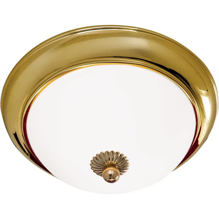 Briamond Deckenlampe Empire Gold Glas/Messing 35 cm 12 cm - Material: Messing/Glas - Deckenlampe