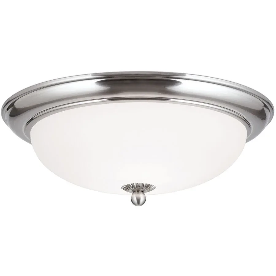 Briamond Deckenlampe Empire Grau Glas/Messing 35 cm 10 cm - Farbe: chrom - Material: Messing/Glas - Deckenlampe