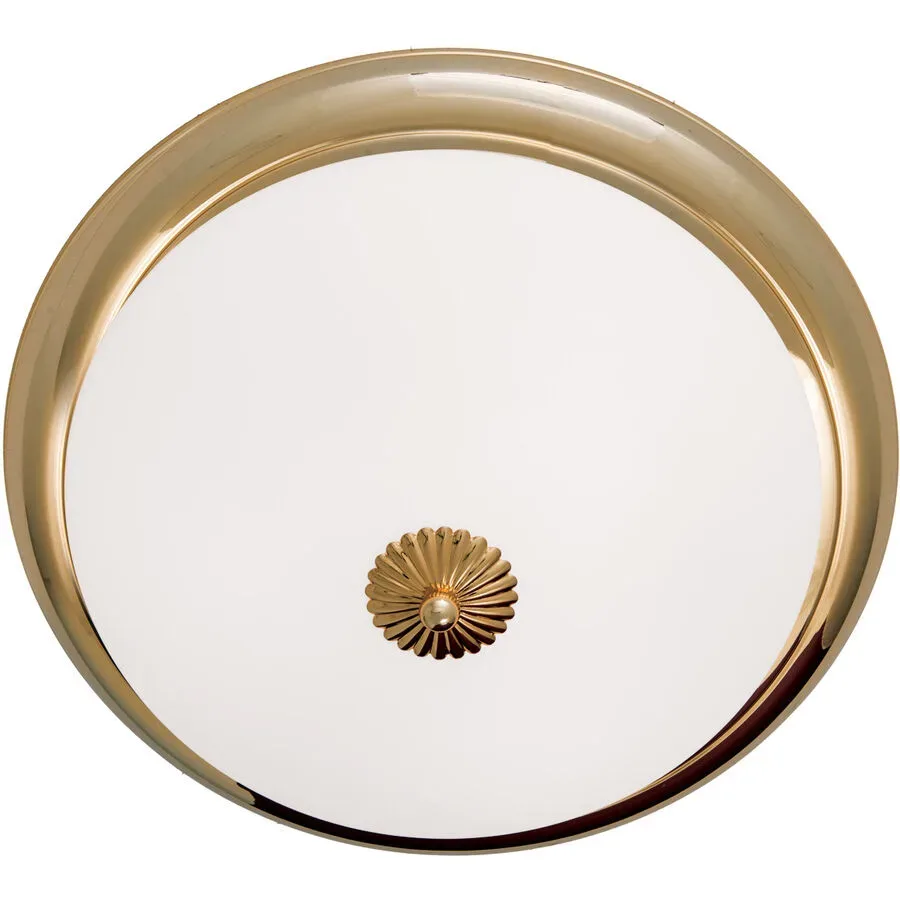 Briamond Deckenlampe Empire Gold Glas/Messing 47 cm 14 cm - Material: Messing/Glas - Deckenlampe