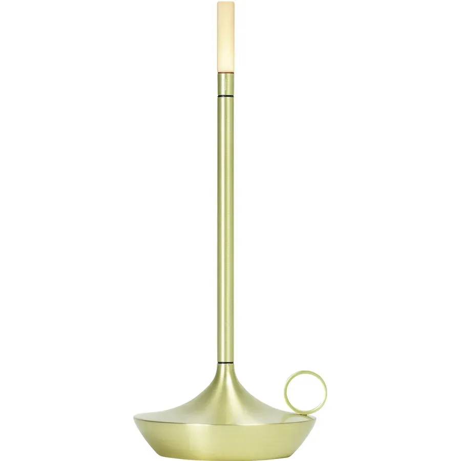 Graypants Tischlampe Wick Gold Aluminium 12 cm 26 cm - Farbe: messing - LED - Lichtfarbe: Warmweiss - Tischlampe- LED Energiesparlampe