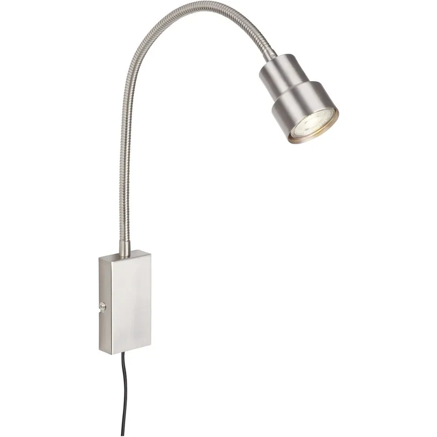 Wandlampe Pleno Silber Metall 6 cm 60 cm - LED - Lichtfarbe: Warmweiss - Wandlampe- LED Energiesparlampe