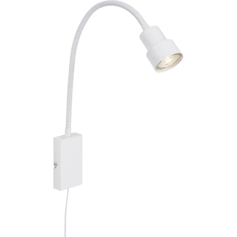 Wandlampe Pleno Weiss Metall 6 cm 60 cm - LED - Lichtfarbe: Warmweiss - Wandlampe- LED Energiesparlampe