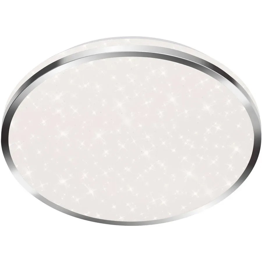 Badlampe Splash Grau Kunststoff/Metall 33 cm 7 cm - Farbe: chrom - LED - Lichtfarbe: Helles Neutralweiss - Material: Metall/Kunststoff - Badlampe- LED