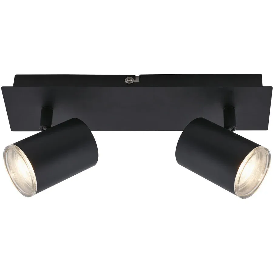 Badlampe Splash Schwarz Kunststoff/Metall 29 cm 11 cm - Badlampe
