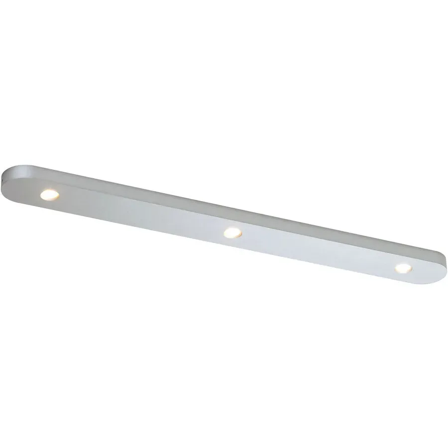 Bopp Deckenlampe Close Silber Aluminium 5 cm 1.5 cm - Farbe: Aluminium eloxiert - LED - Lichtfarbe: Extra warmweiss - Deckenlampe- LED
