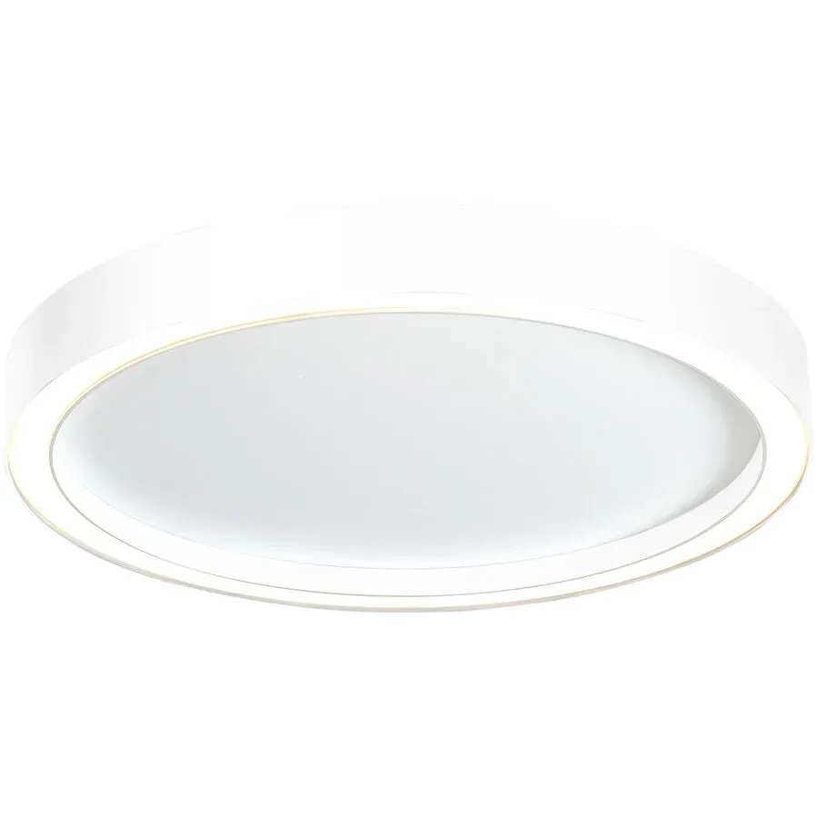Bopp Deckenlampe Aura Weiss Aluminium 30 cm 4 cm - LED - Lichtfarbe: Extra warmweiss - Deckenlampe- LED Energiesparlampe