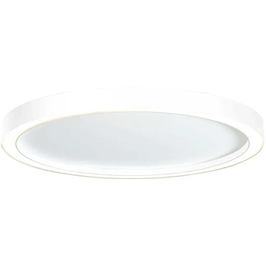 Bopp Deckenlampe Aura Weiss Aluminium 55 cm 4 cm - LED - Lichtfarbe: Extra warmweiss - Deckenlampe- LED Energiesparlampe