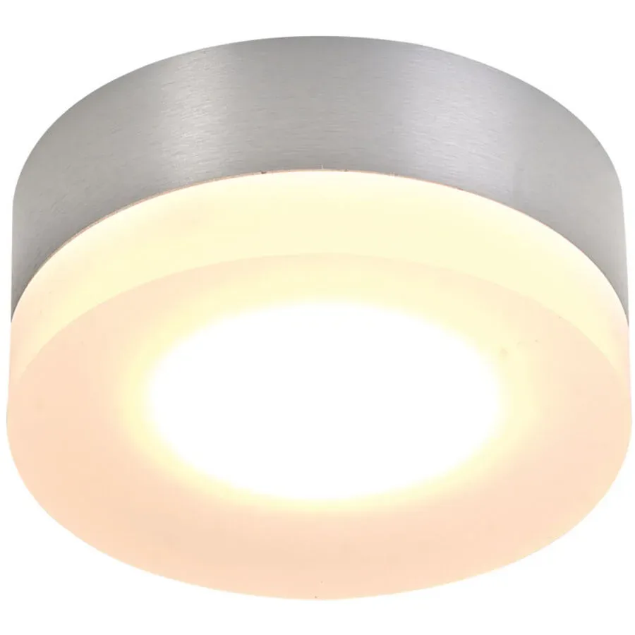 Bopp Deckenlampe One Silber Aluminium 9 cm 4 cm - LED - Lichtfarbe: Extra warmweiss - Deckenlampe- LED Energiesparlampe
