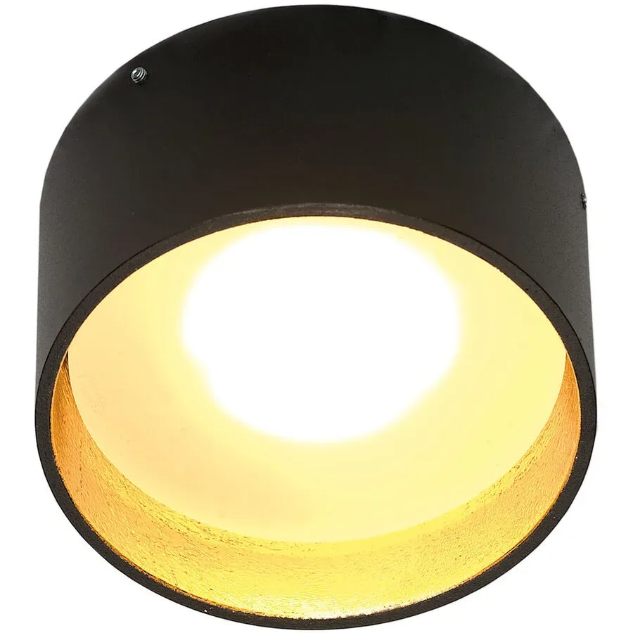 Bopp Dekorring One Gold/Schwarz Aluminium 10 cm 6 cm - Farbe: Schwarz/Gold - LED - Dekorring- LED Energiesparlampe