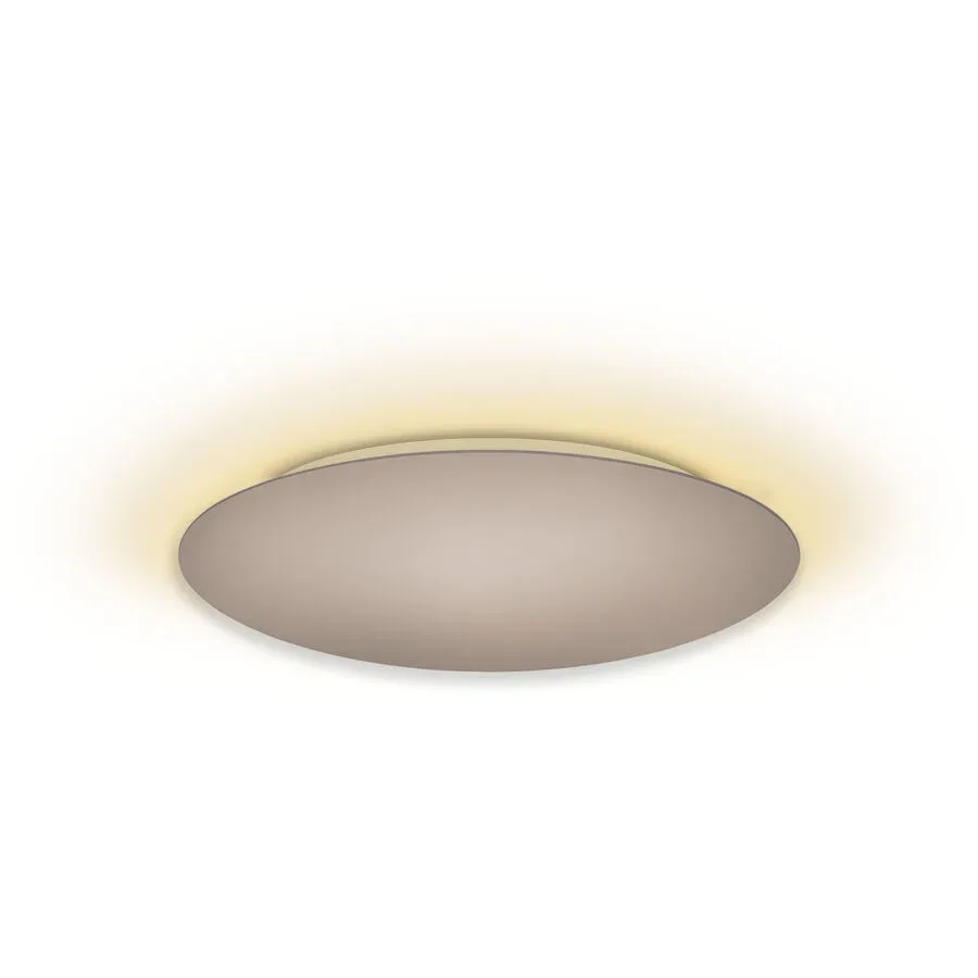 Escale Deckenlampe Blade Braun/Grau Aluminium 59 cm 3.5 cm - Farbe: taupe - LED - Lichtfarbe: Extra warmweiss - Deckenlampe- LED Energiesparlampe