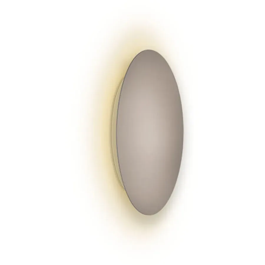 Escale Deckenlampe Blade Braun/Grau Aluminium 18 cm 3.5 cm - Farbe: taupe - LED - Lichtfarbe: Extra warmweiss - Deckenlampe- LED Energiesparlampe