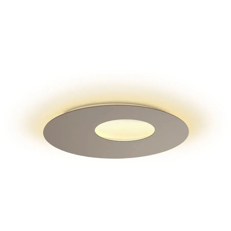 Escale Deckenlampe Blade Braun/Grau Aluminium 59 cm 3.5 cm - Farbe: taupe - LED - Lichtfarbe: Extra warmweiss - Deckenlampe- LED Energiesparlampe