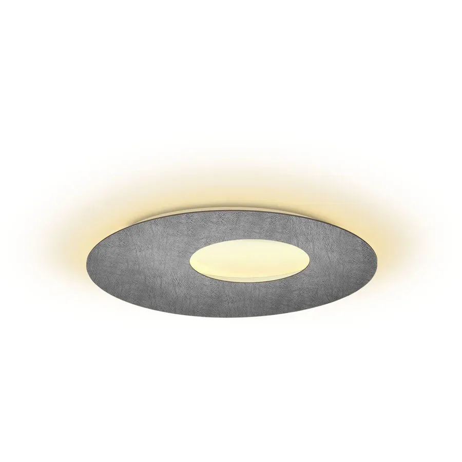 Escale Deckenlampe Blade Grau Aluminium 59 cm 3.5 cm - Farbe: betongrau - LED - Lichtfarbe: Extra warmweiss - Deckenlampe- LED Energiesparlampe