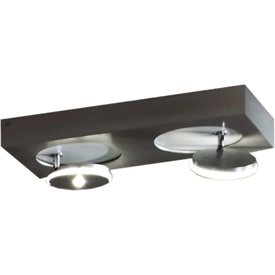 Escale Spot Spot it Grau Aluminium 20 cm 5 cm - Farbe: anthrazit - LED - Lichtfarbe: Extra warmweiss - Spot- LED Energiesparlampe